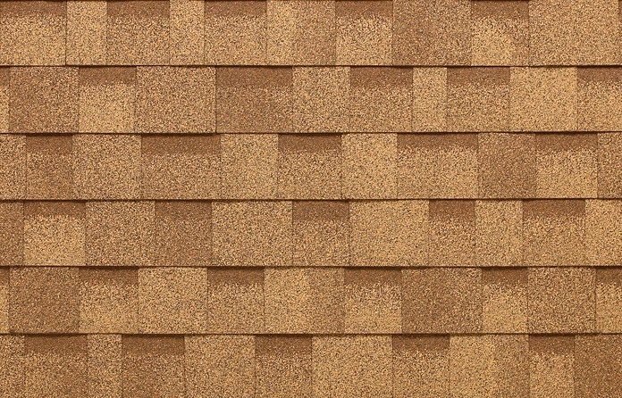 Earthtone Cedar sample color for IKO Cambridge Premium Architectural Shingles for a roof